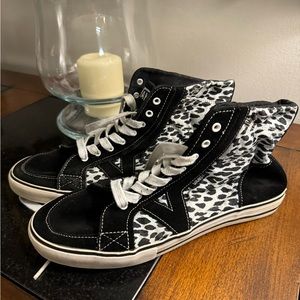 Vans Tory Hi Leopard Print Shoes T375 Women Size 9.5